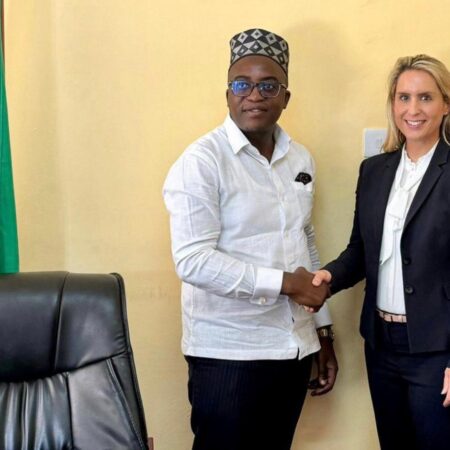 10.04.24 – Here, our #HE1 CEO Lorna Blaisse, meeting with the Minister of Minerals of Tanzania, Hon. Anthony P Mavunde (MP) in Dodoma