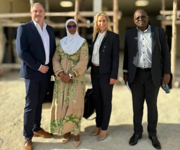 10.04.24 – Here, our HE1 CEO and Director of Operations meeting with Dr. Vedast Makota (Director of Licensing and Information Systems) and Eng. Aziza Swedi (Manager of Mining Cadastre) of the Mining Commission