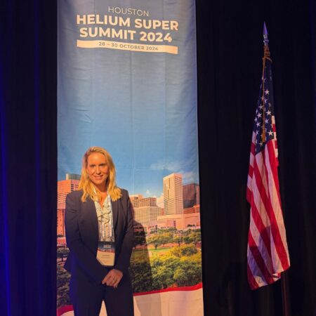 30.10.24 – Lorna Blaisse, CEO of Helium One, participated in the panel discussion: “Challenges Faced by Helium Start Ups” as part of the Gas World Helium Super Summit in Houston, Texas